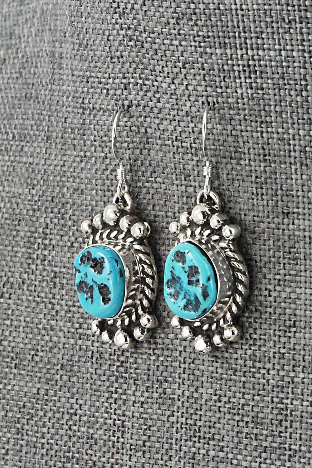 Turquoise & Sterling Silver Squash Blossom Set - Vernon Johnson