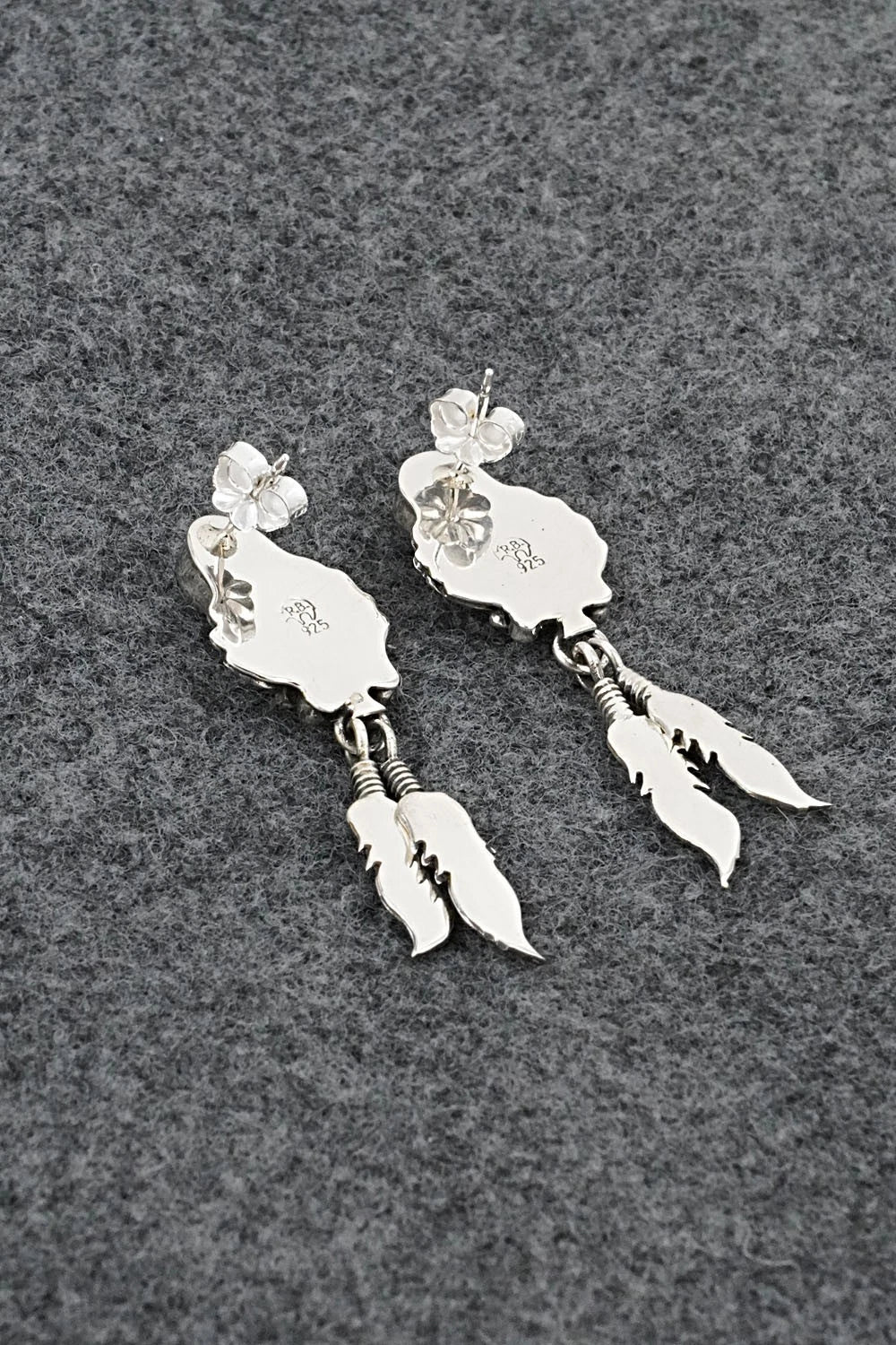 Turquoise & Sterling Silver Earrings - Marie Bahe