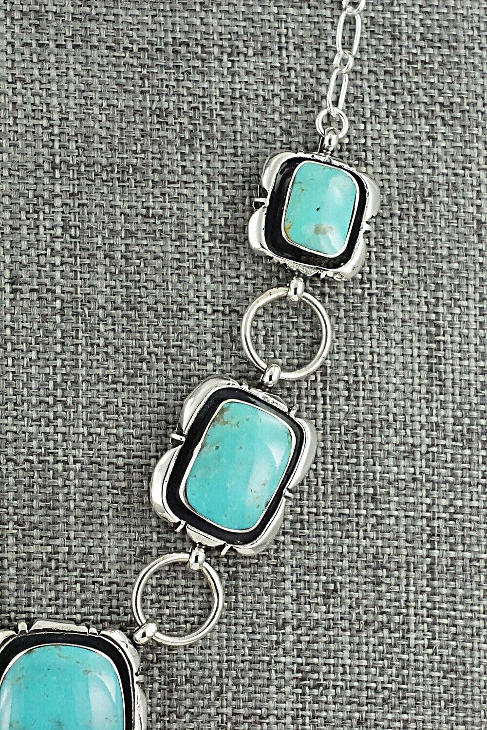 Turquoise & Sterling Silver Necklace - Mike Smith