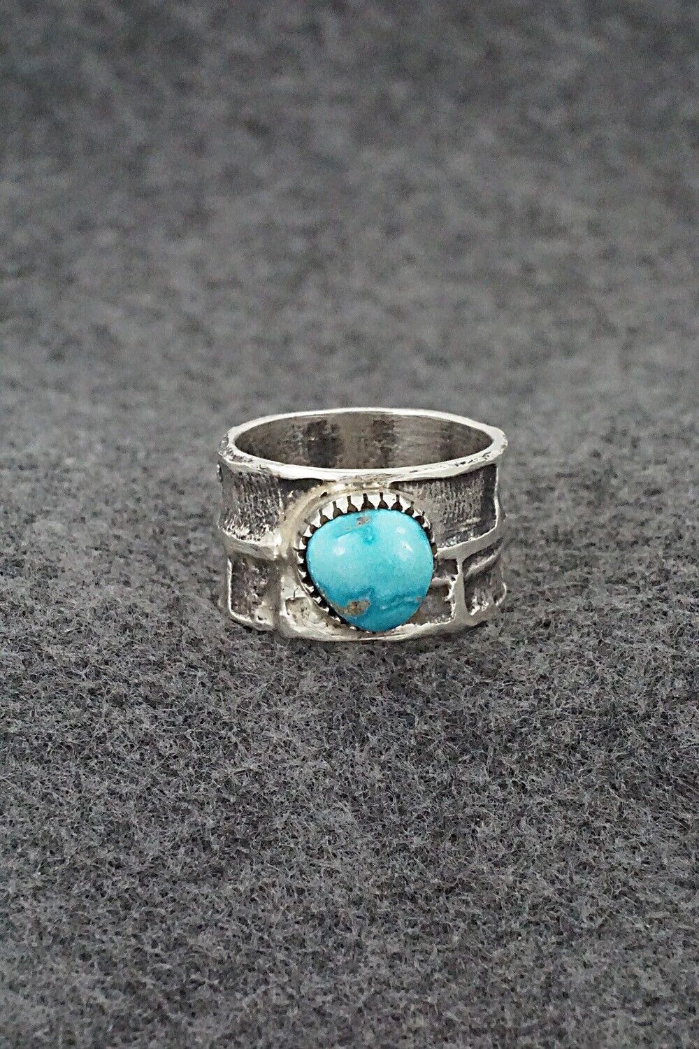 Turquoise & Sterling Silver Ring - Cody Begay - Size 10.5