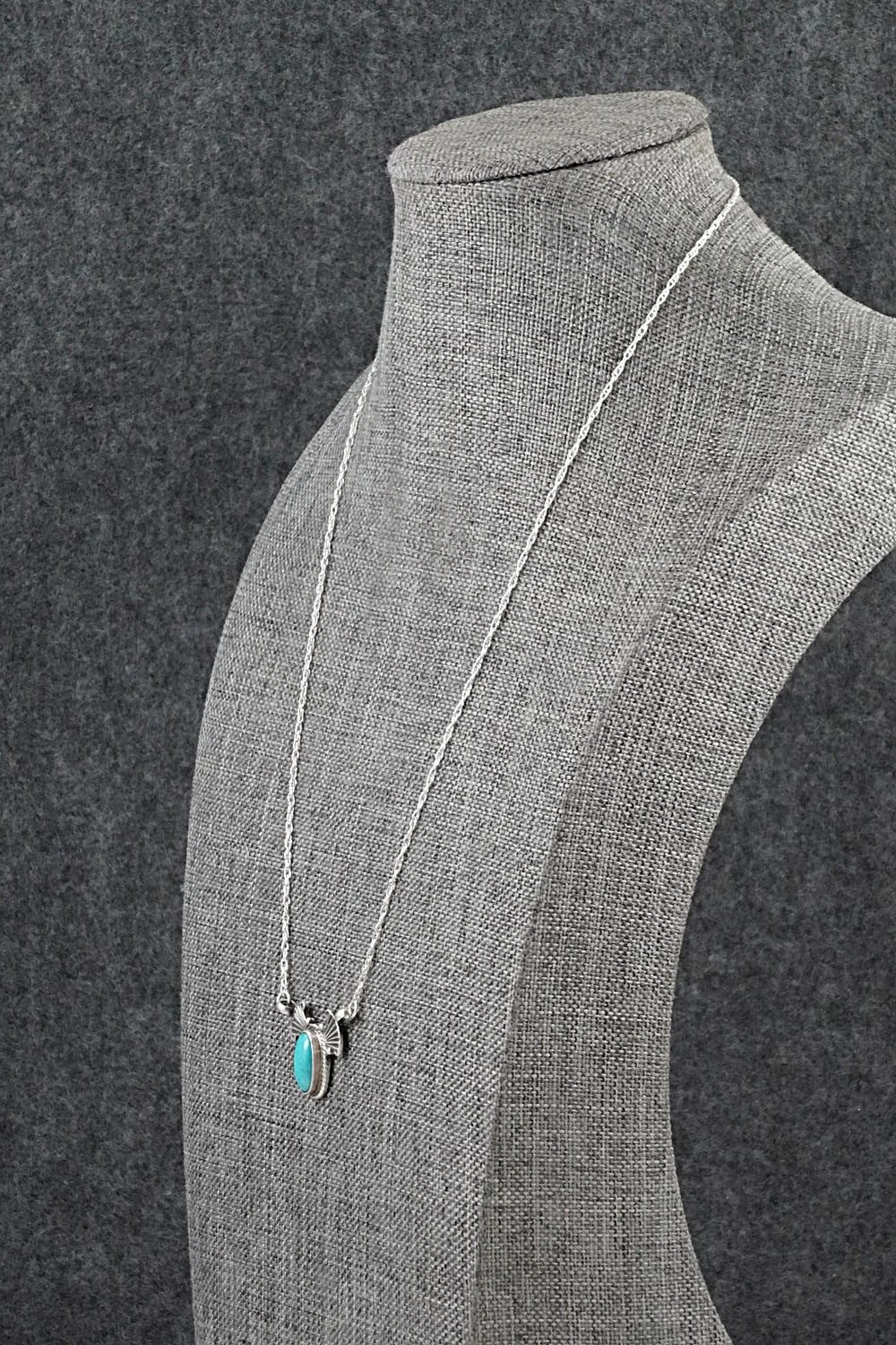 Turquoise & Sterling Silver Necklace - Verley Betone