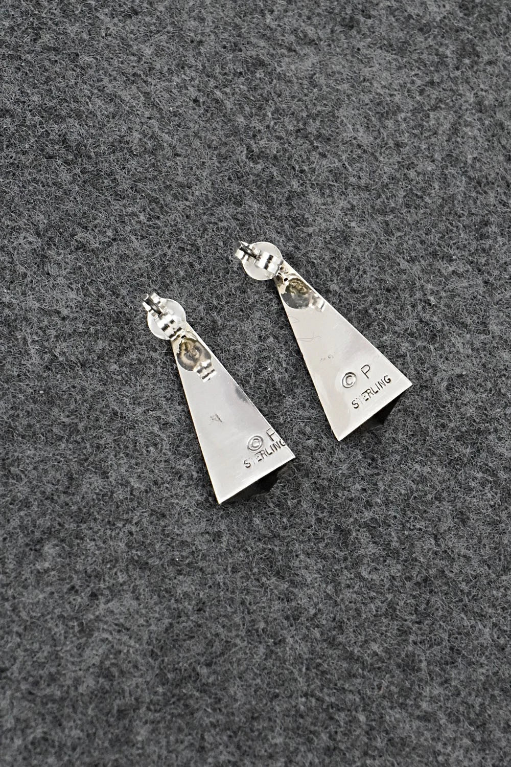 Turquoise & Sterling Silver Earrings - Phil Perry