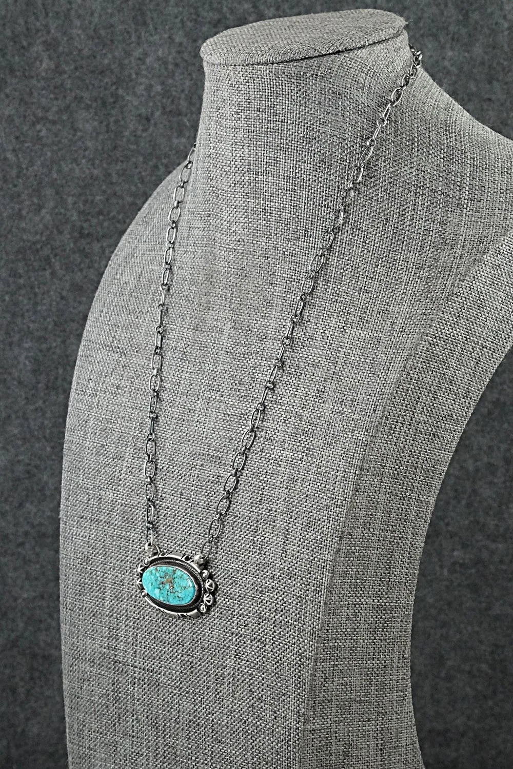 Turquoise & Sterling Silver Necklace - Marita Benally