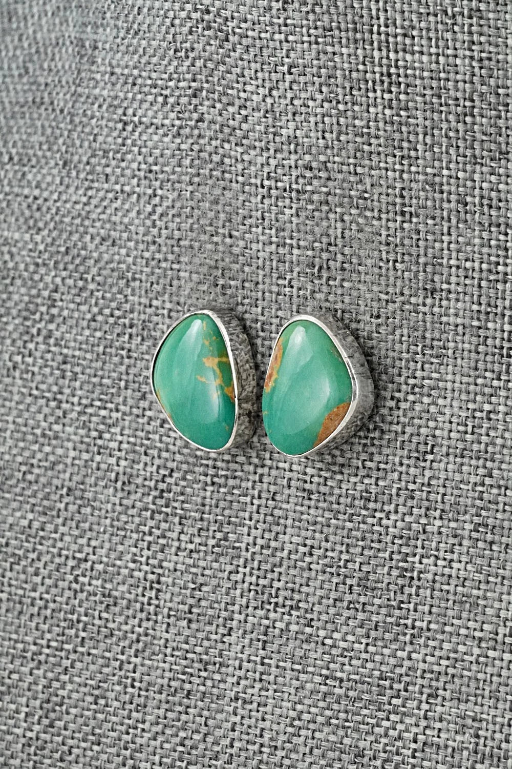 Turquoise & Sterling Silver Earrings - Rosemary Saunders