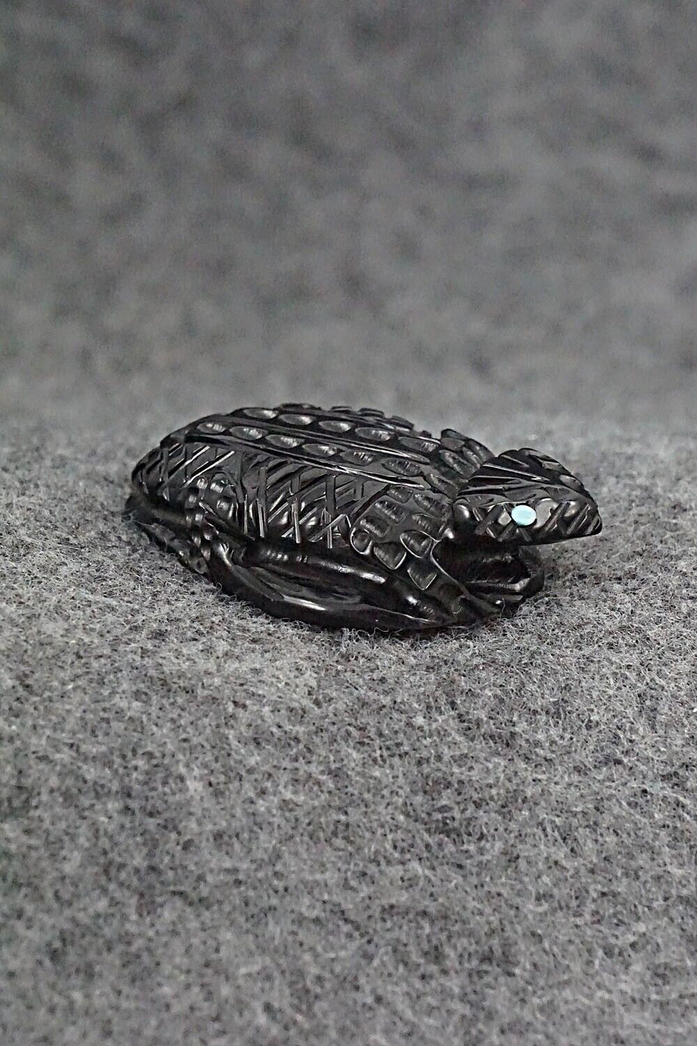 Horned Toad Zuni Fetish Carving - Jensen Charlie
