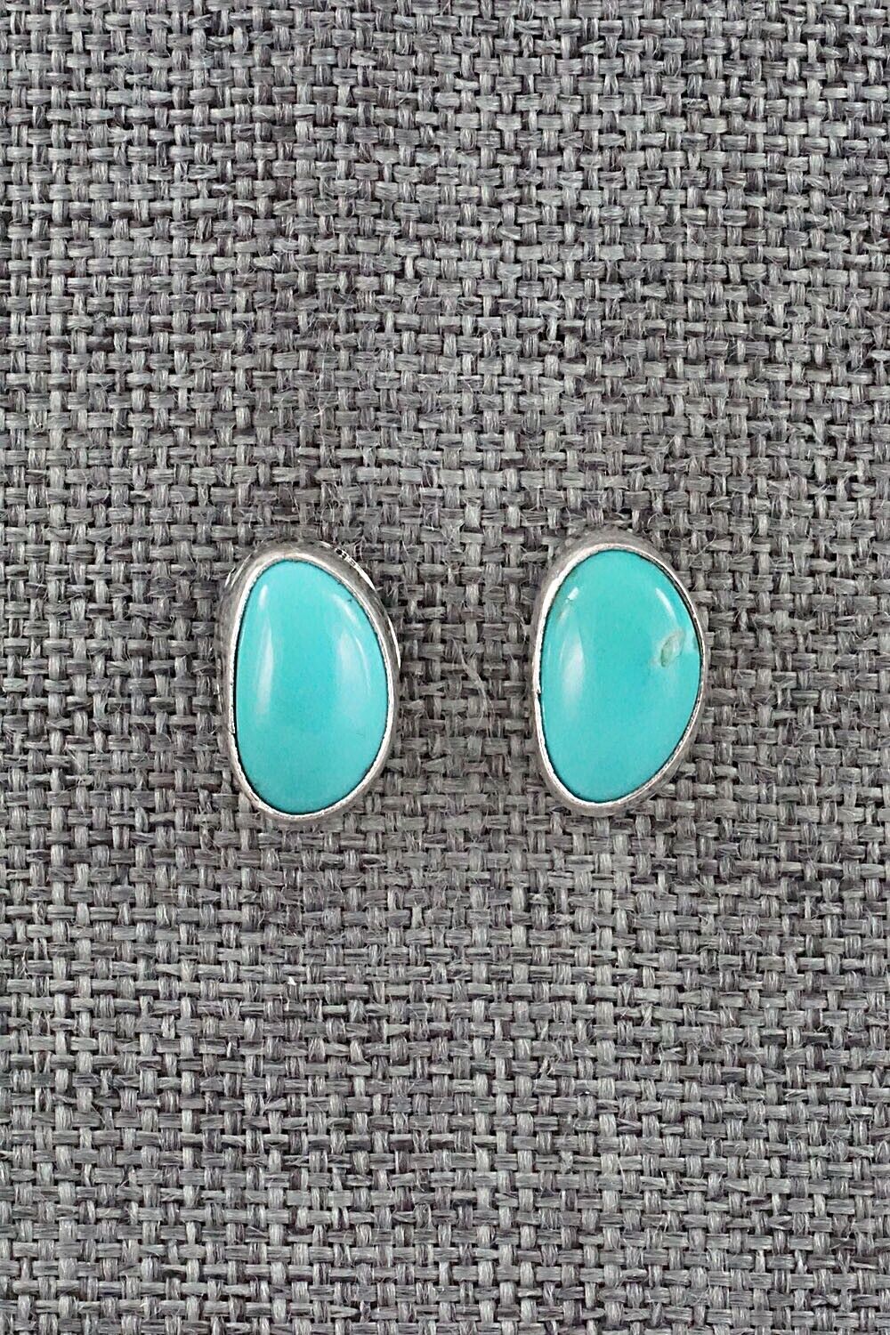 Turquoise & Sterling Silver Earrings - Marco Begaye