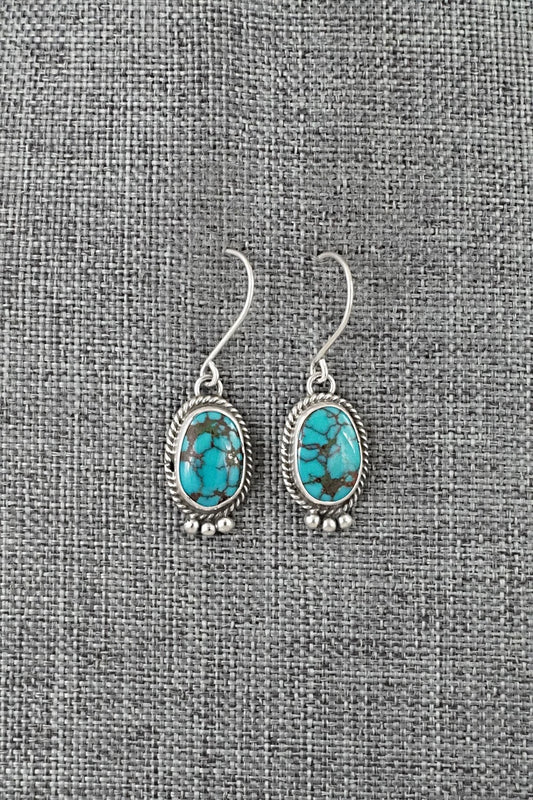 Turquoise & Sterling Silver Earrings - Eugene Gruber