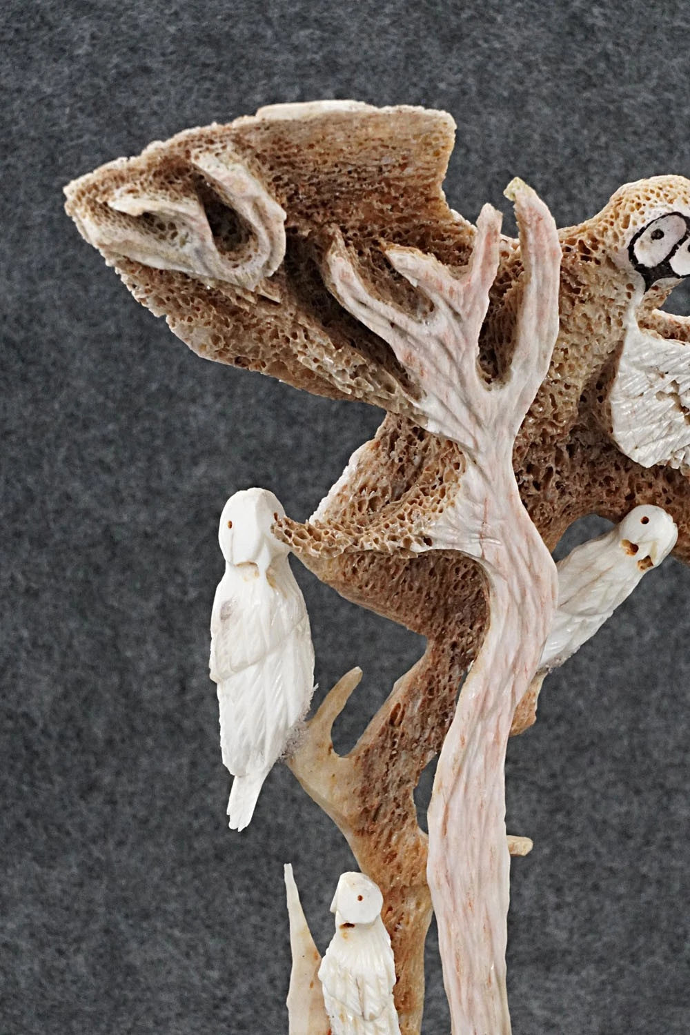 Owls Zuni Fetish Carving - Ruben Najera