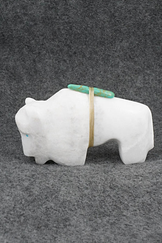 Buffalo Zuni Fetish Carving - Herbert Halate