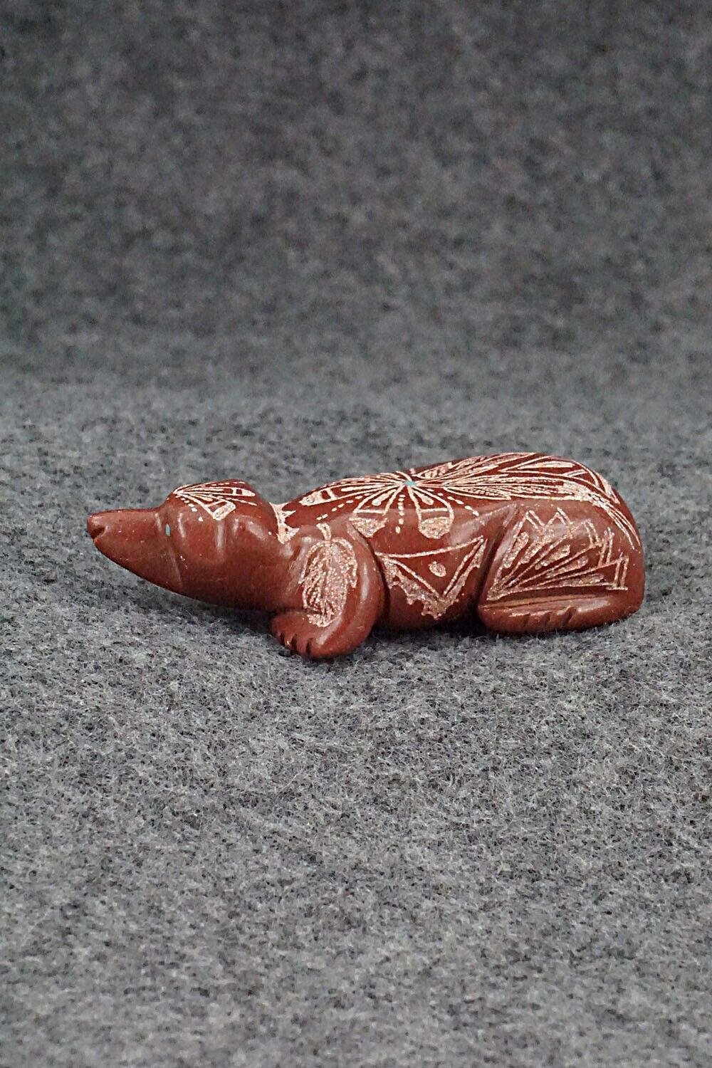 Badger Zuni Fetish Carving - Adrian Cachini