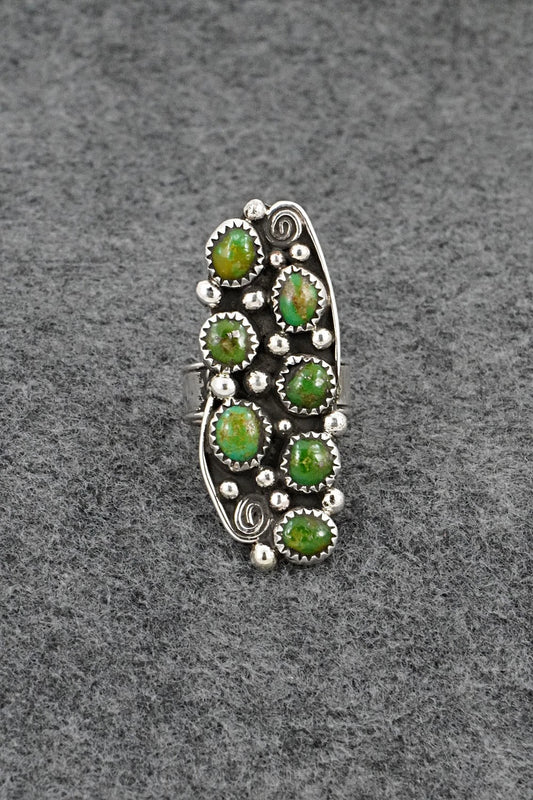 Turquoise & Sterling Silver Ring - Priscilla Reeder - Size 8