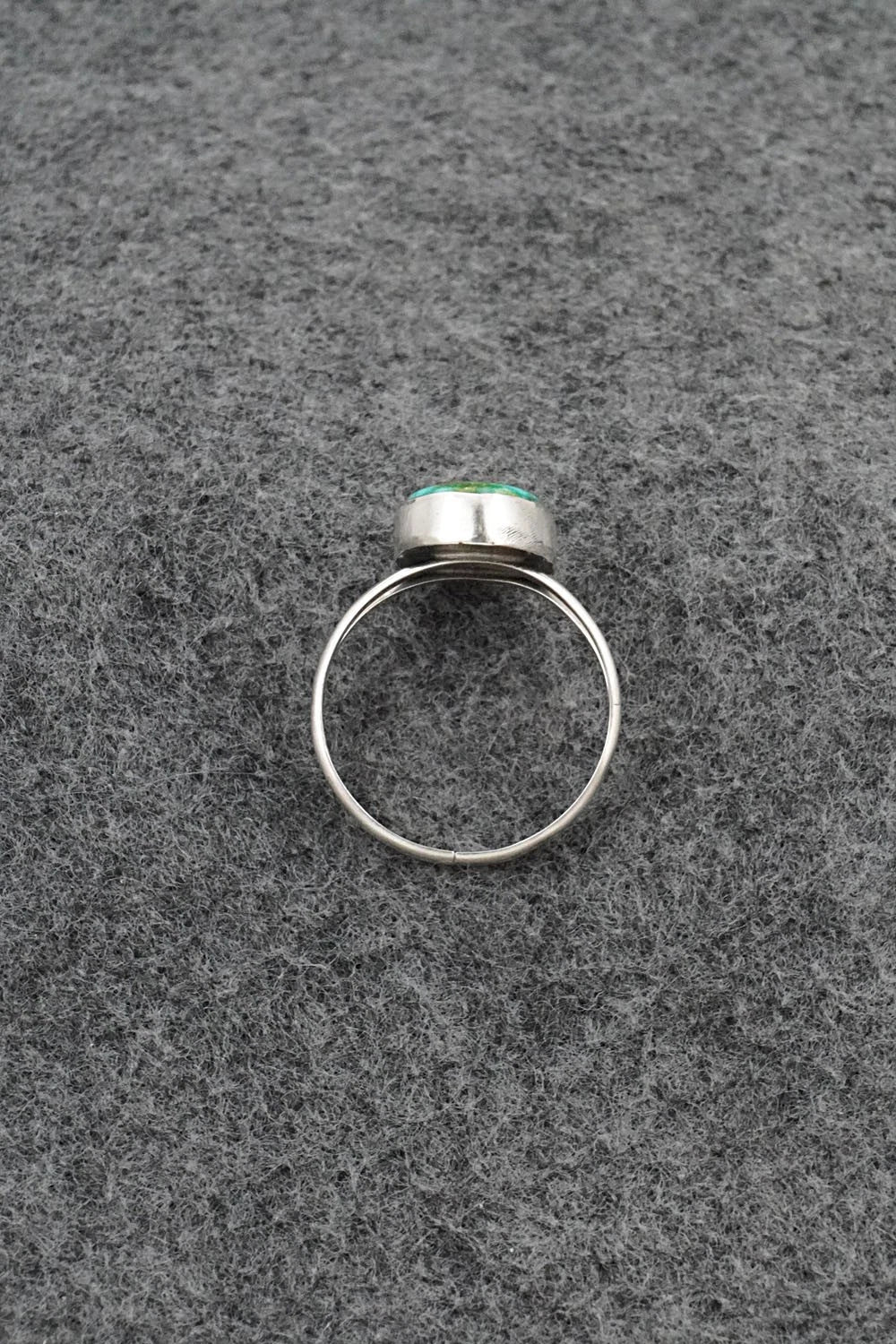 Turquoise & Sterling Silver Ring - Rosemary Saunders - Size 9