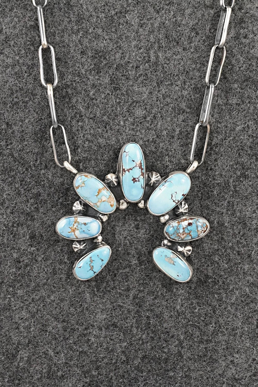 Turquoise & Sterling Silver Necklace - Darrin Livingston