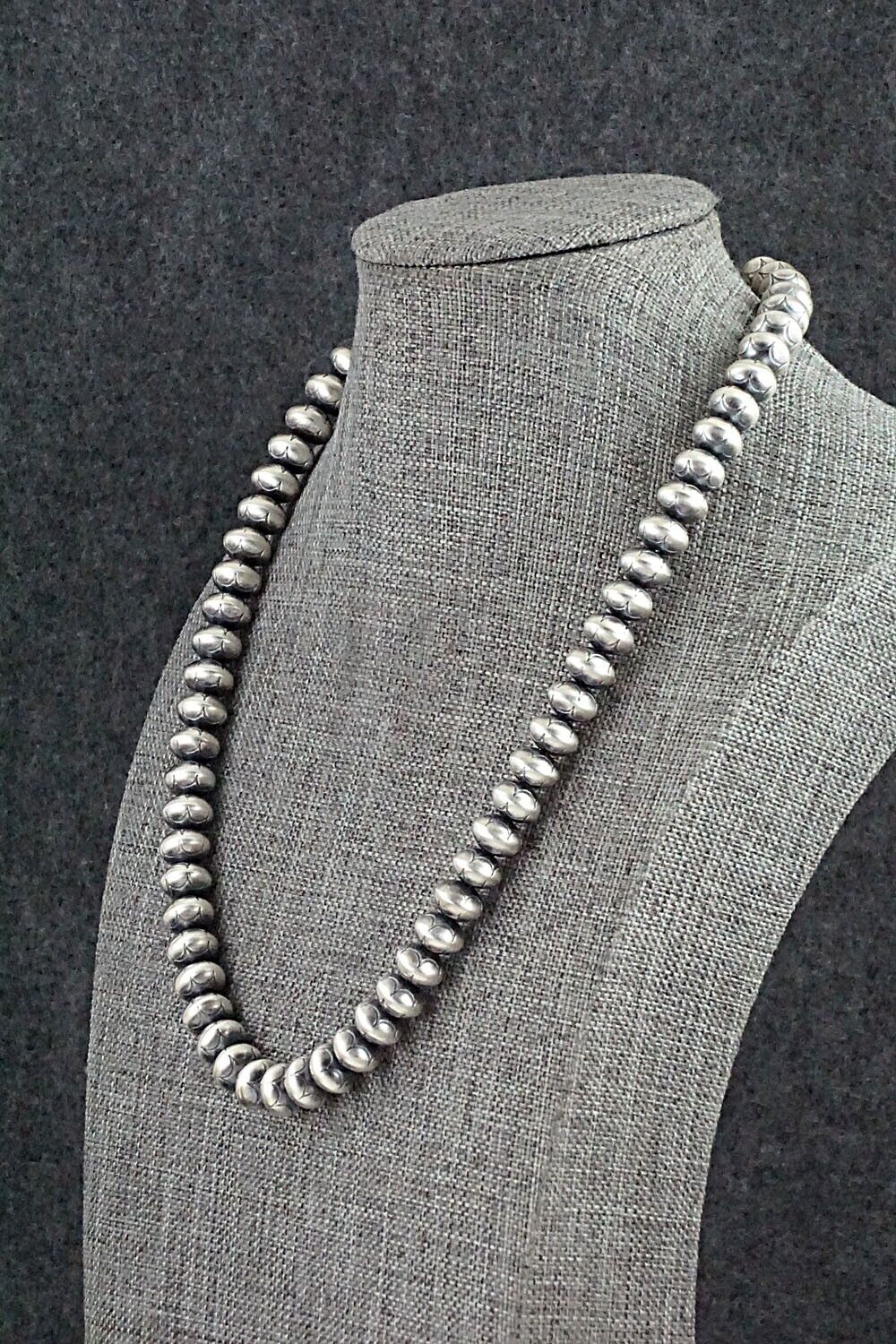 Sterling Silver Navajo Pearl Necklace - Bryannen Halwood