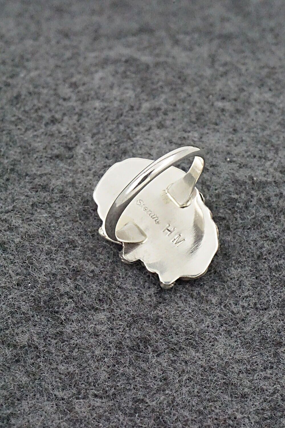 Coral & Sterling Silver Ring - Helena Martinez - Size 6.25