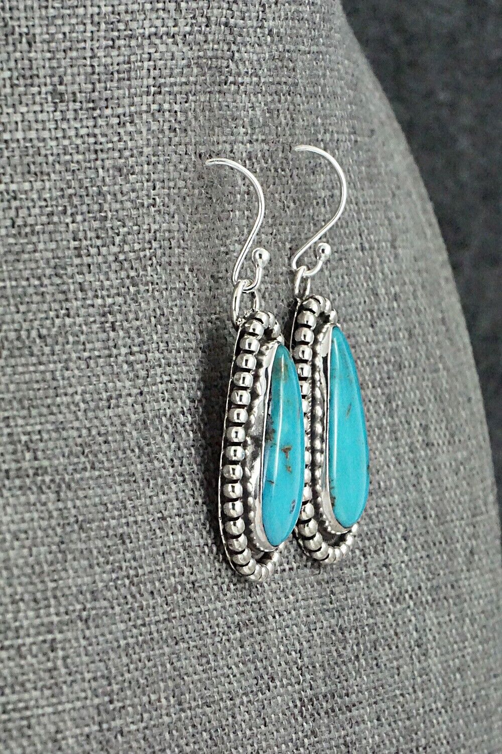 Turquoise & Sterling Silver Earrings - Mark Yazzie