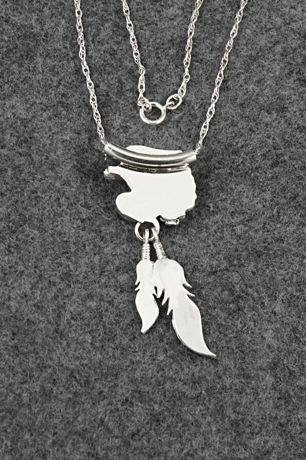 Turquoise & Sterling Silver Necklace - Genevieve Francisco