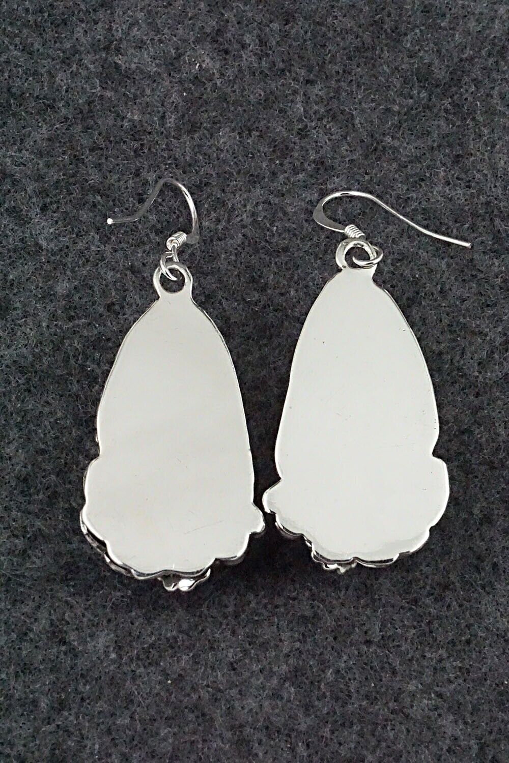 Spiny Oyster & Sterling Silver Earrings - Fannie Platero