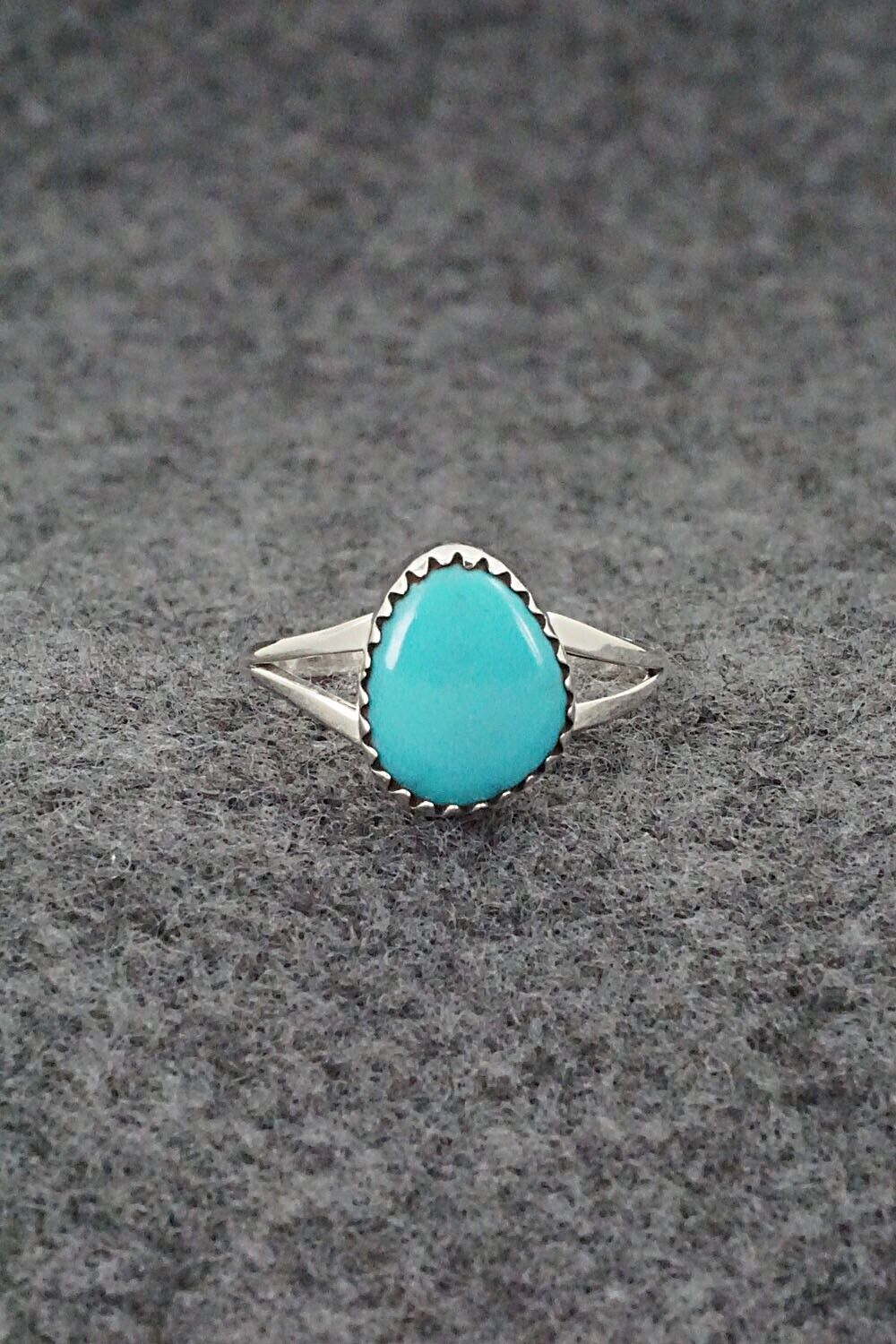 Turquoise & Sterling Silver Ring - Sharon McCarthy - Size 6.75