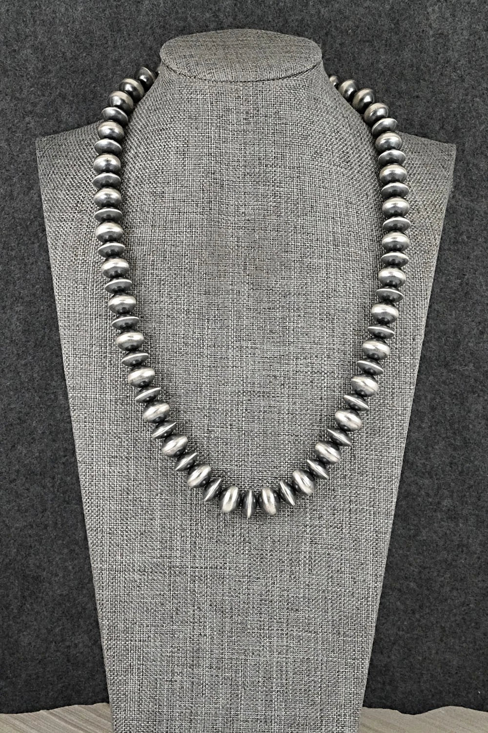 Sterling Silver Navajo Pearl Necklace 20" - Preston Haley