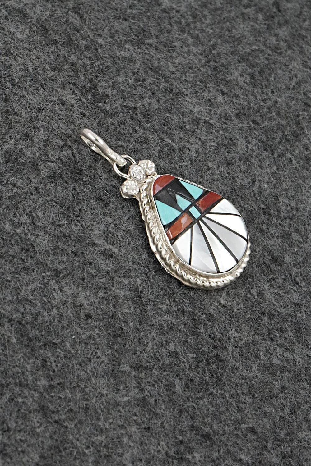 Multi-Stone & Sterling Silver Pendant - Ola Eriacho