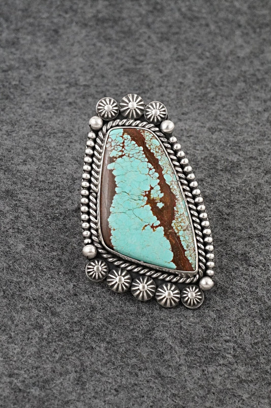 Turquoise & Sterling Silver Ring - Michael Calladitto - Size 9