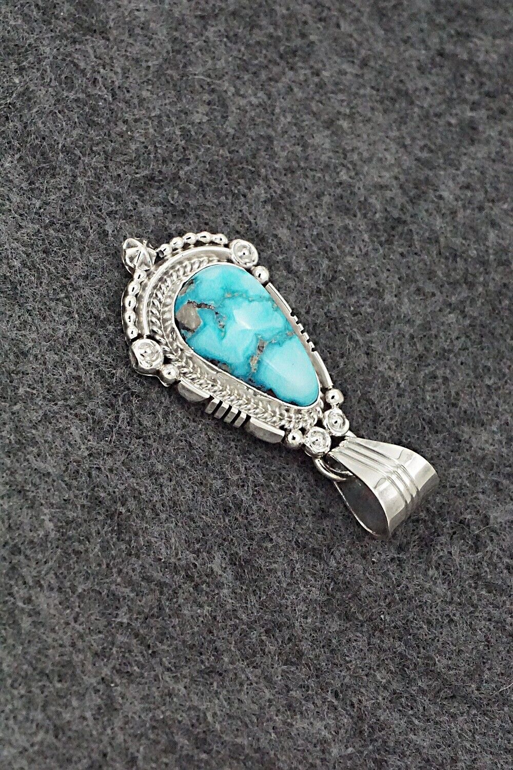 Turquoise & Sterling Silver Pendant - Daniel Benally