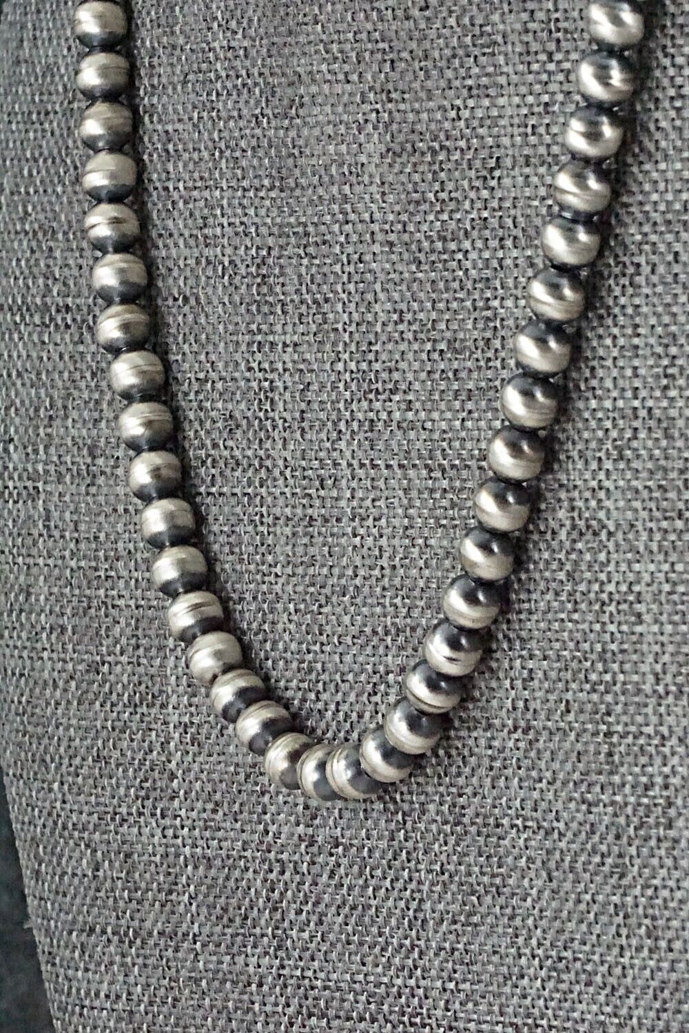 Sterling Silver Navajo Pearl Necklace - Rosemary Saunders
