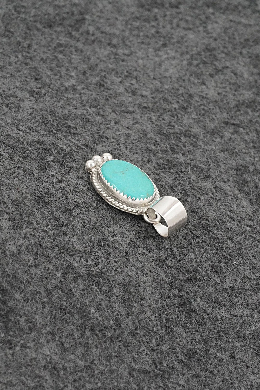 Turquoise & Sterling Silver Pendant - Byron Begay