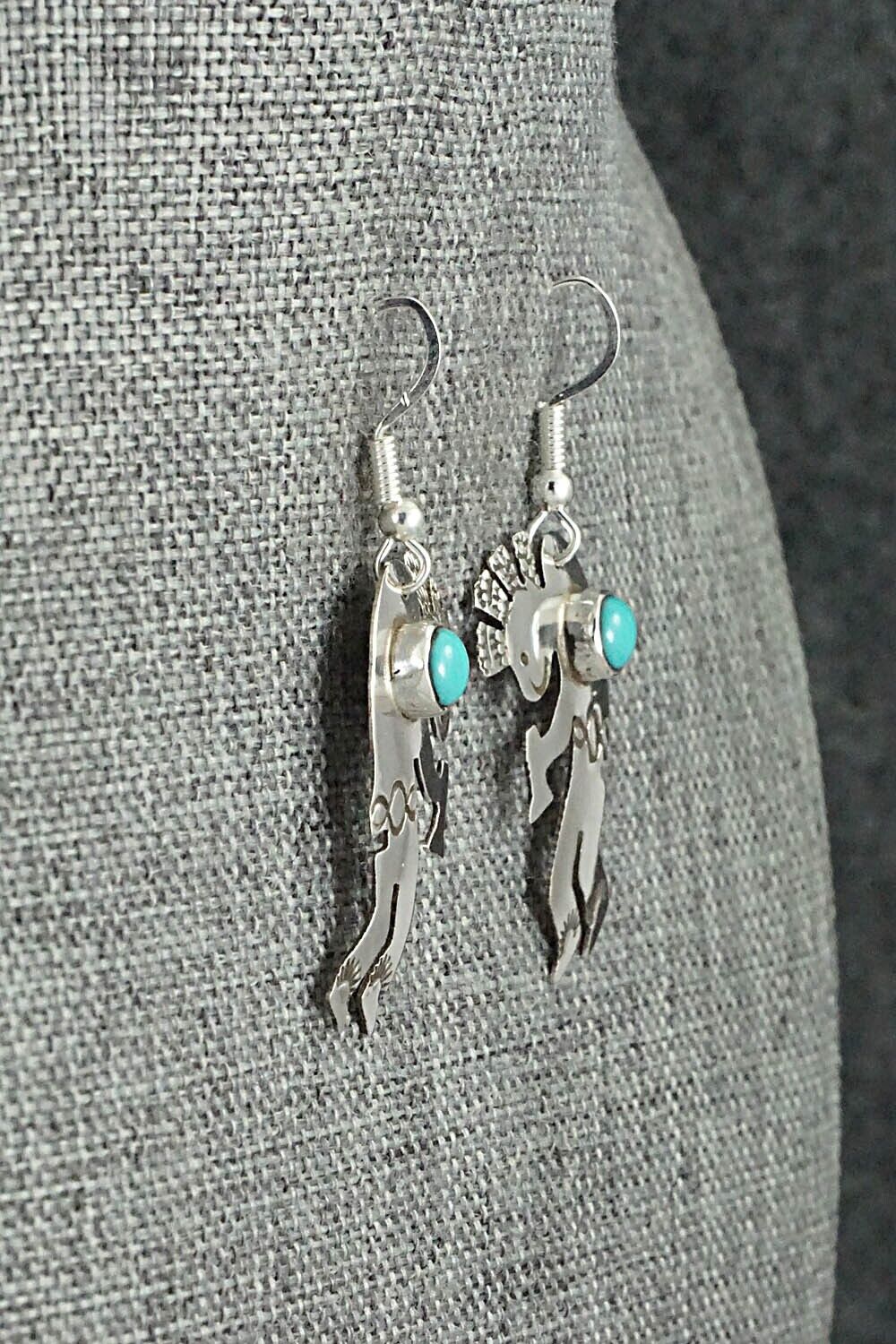 Turquoise & Sterling Silver Earrings - Jeff James