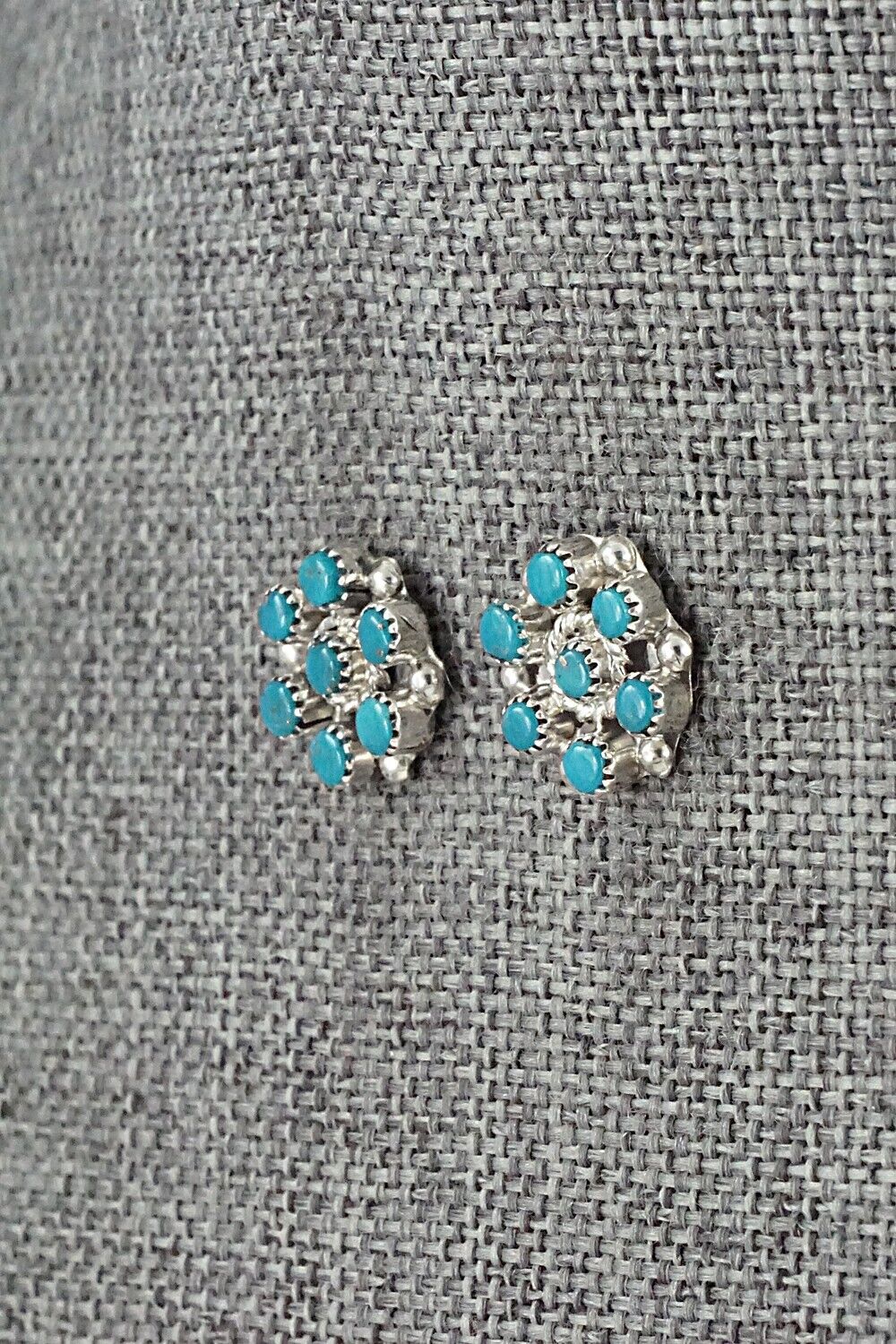 Turquoise & Sterling Silver Earrings - Olivia Qualo