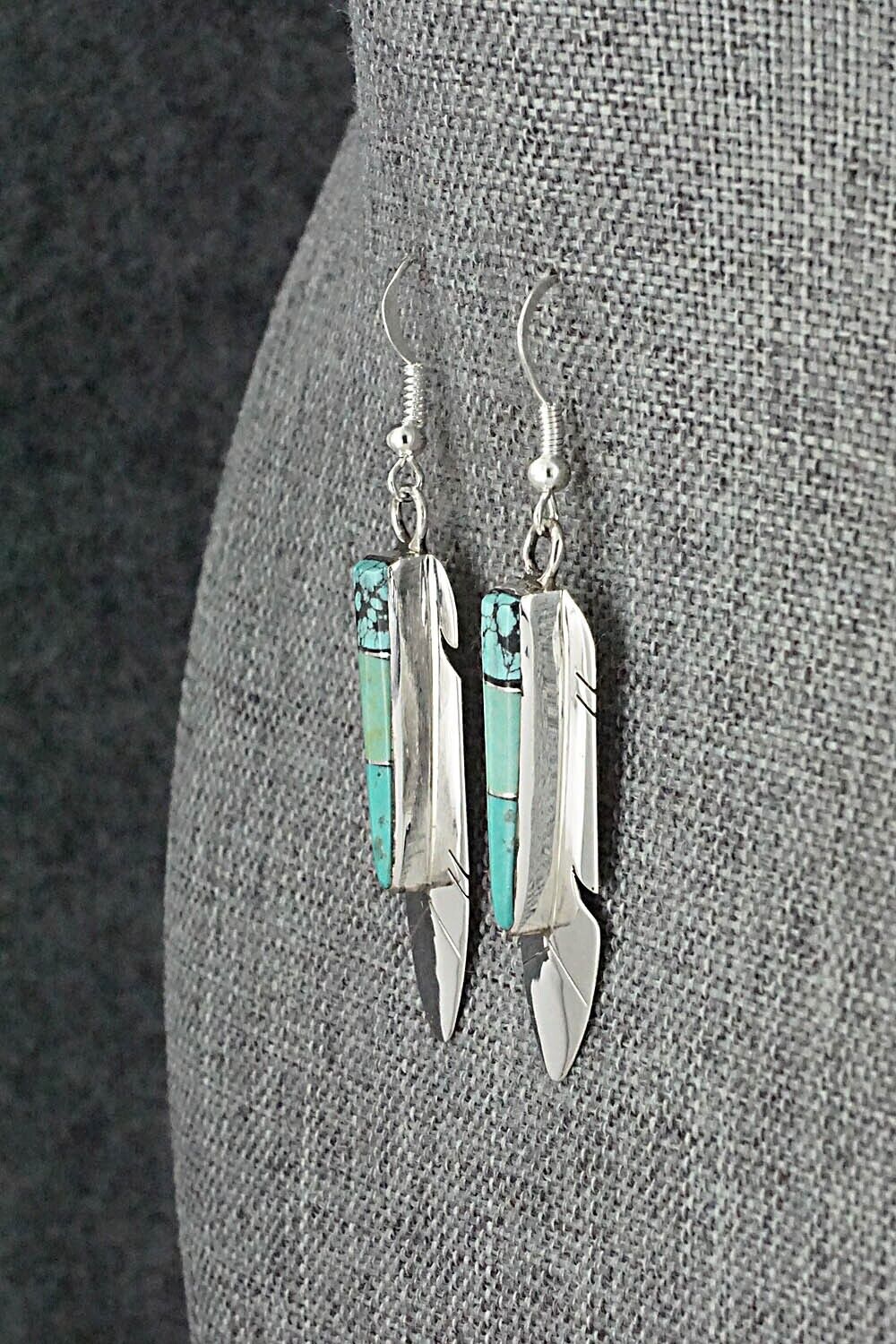 Turquoise & Sterling Silver Earrings - Marilyn Yazzie