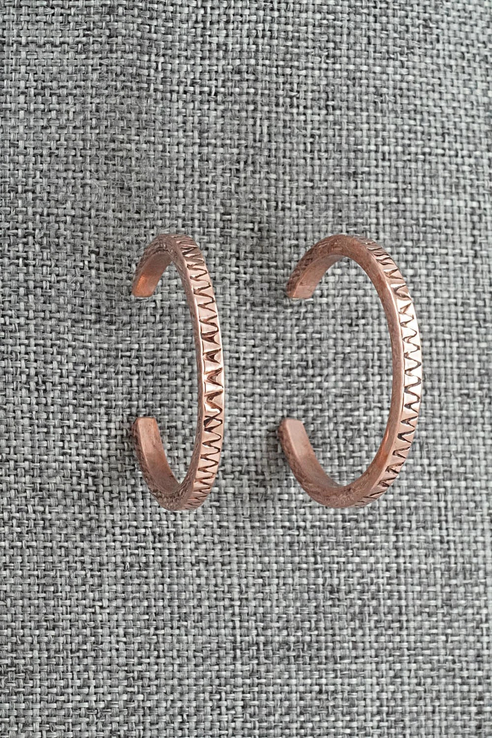 Copper Hoop Earrings - Elaine Tahe