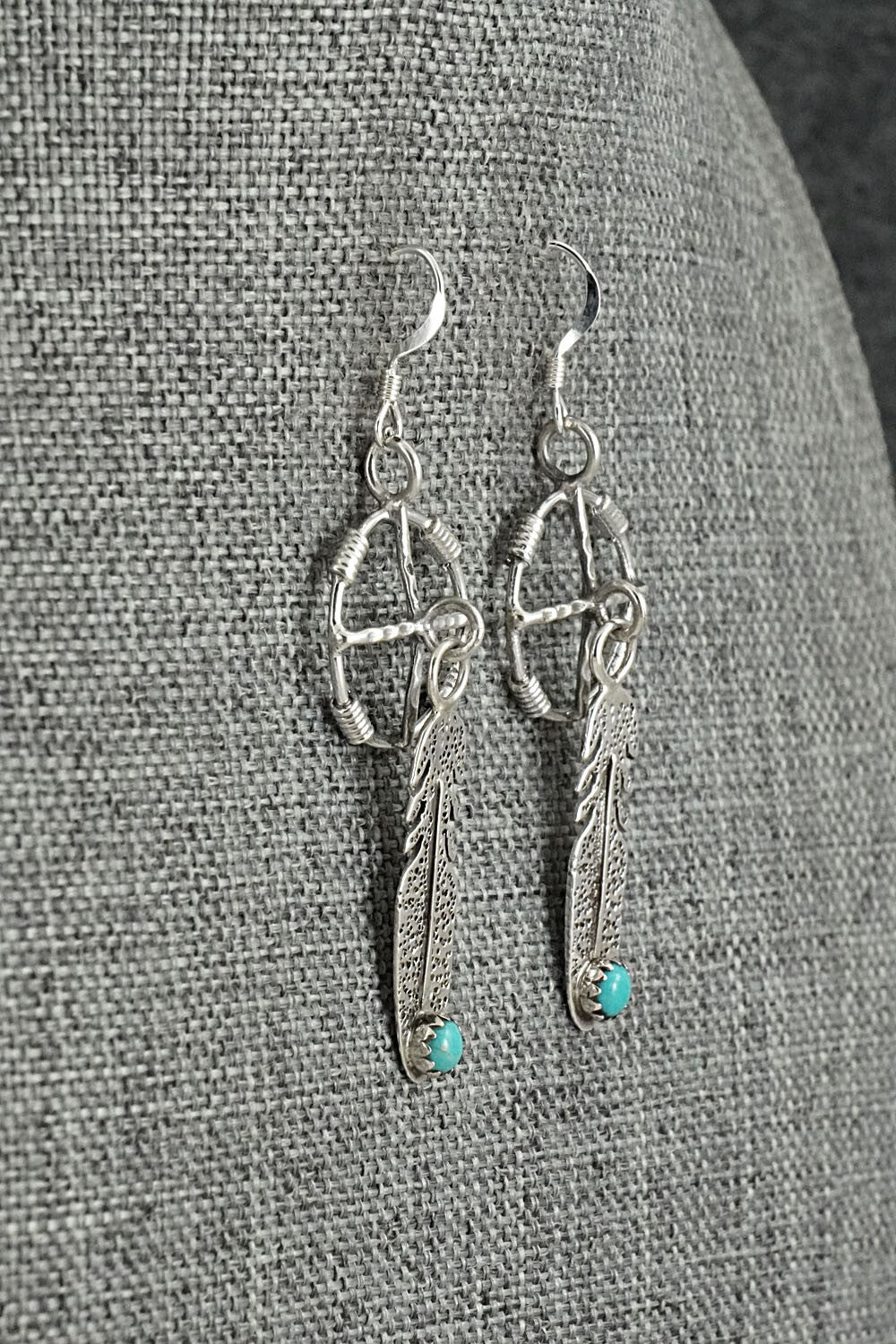 Turquoise & Sterling Silver Earrings - Sharon McCarthy