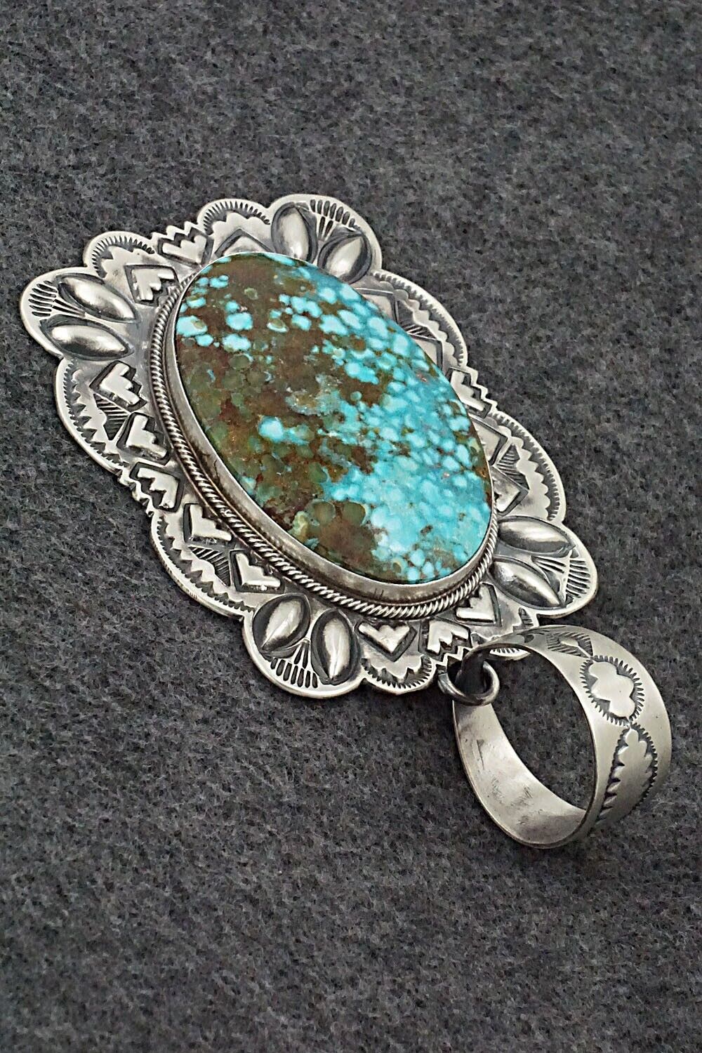 Turquoise & Sterling Silver Pendant - Randy Boyd