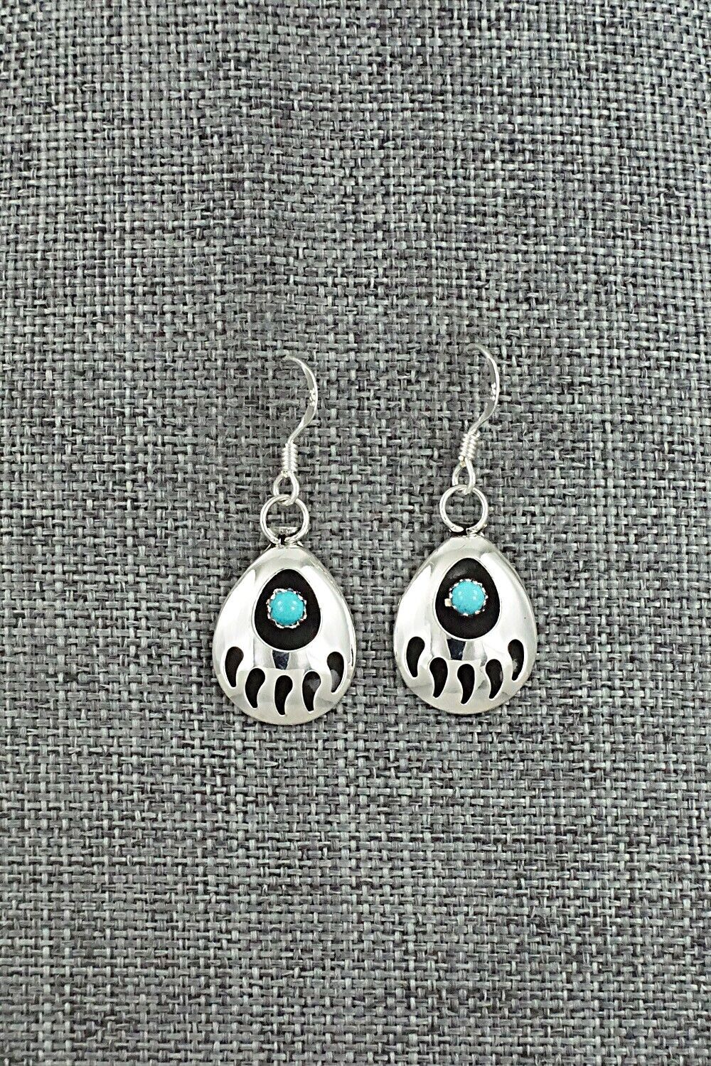 Turquoise & Sterling Silver Earrings - Leroy Parker