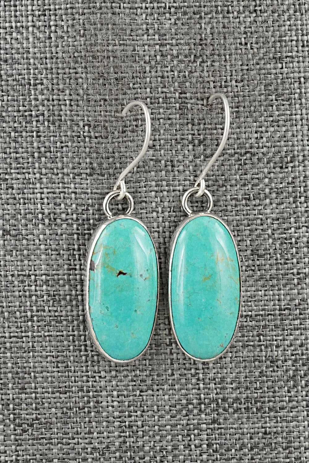 Turquoise & Sterling Silver Earrings - Eugene Gruber