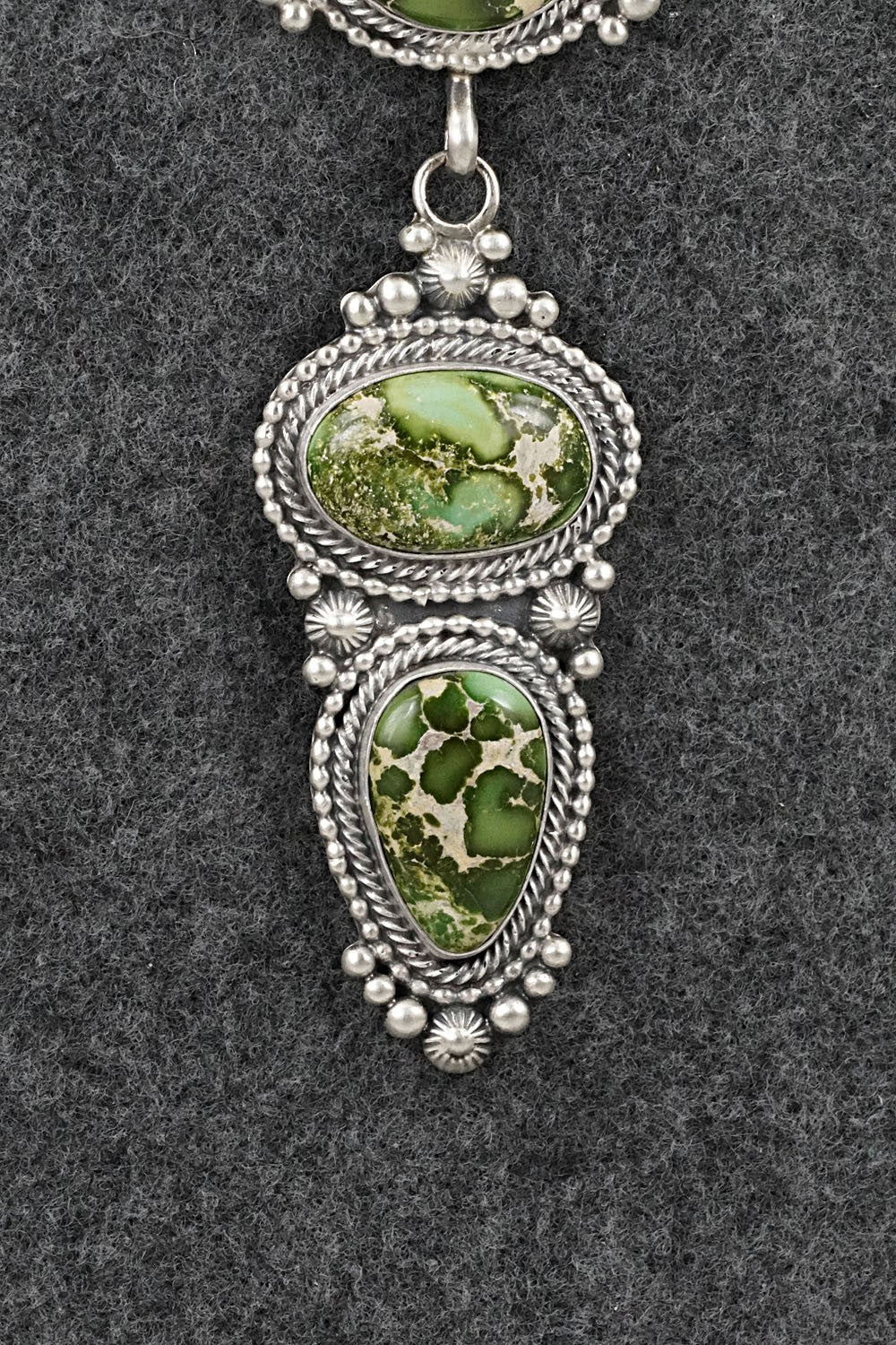Turquoise & Sterling Silver Necklace - Tom Lewis