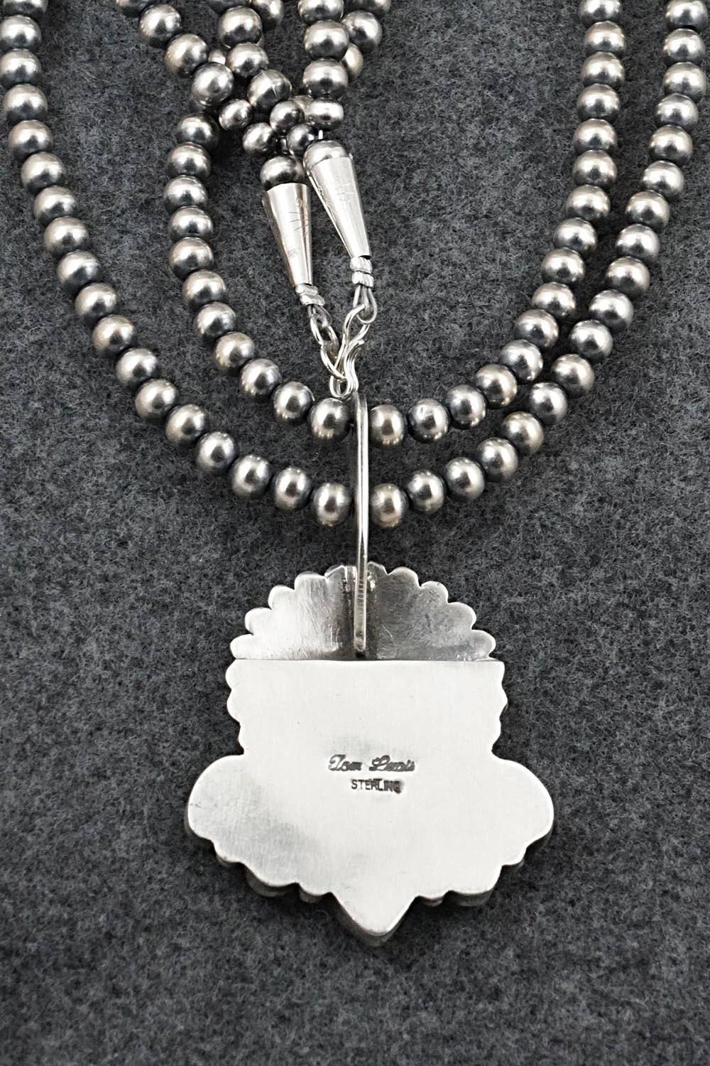 Turquoise & Sterling Silver Necklace - Tom Lewis