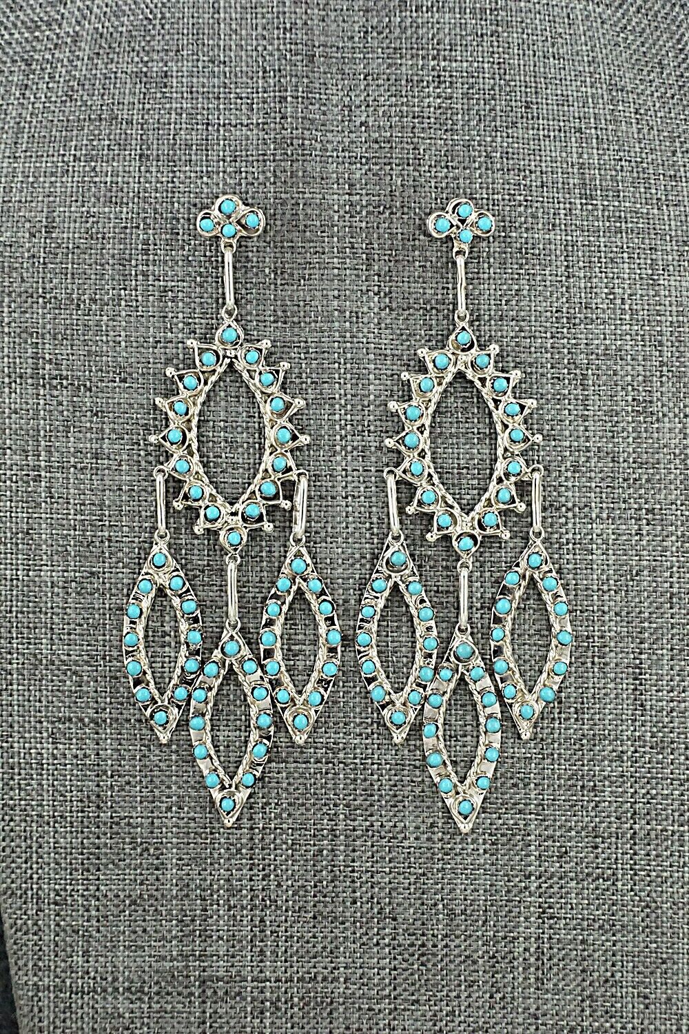 Turquoise & Sterling Silver Earrings - Wayne Johnson