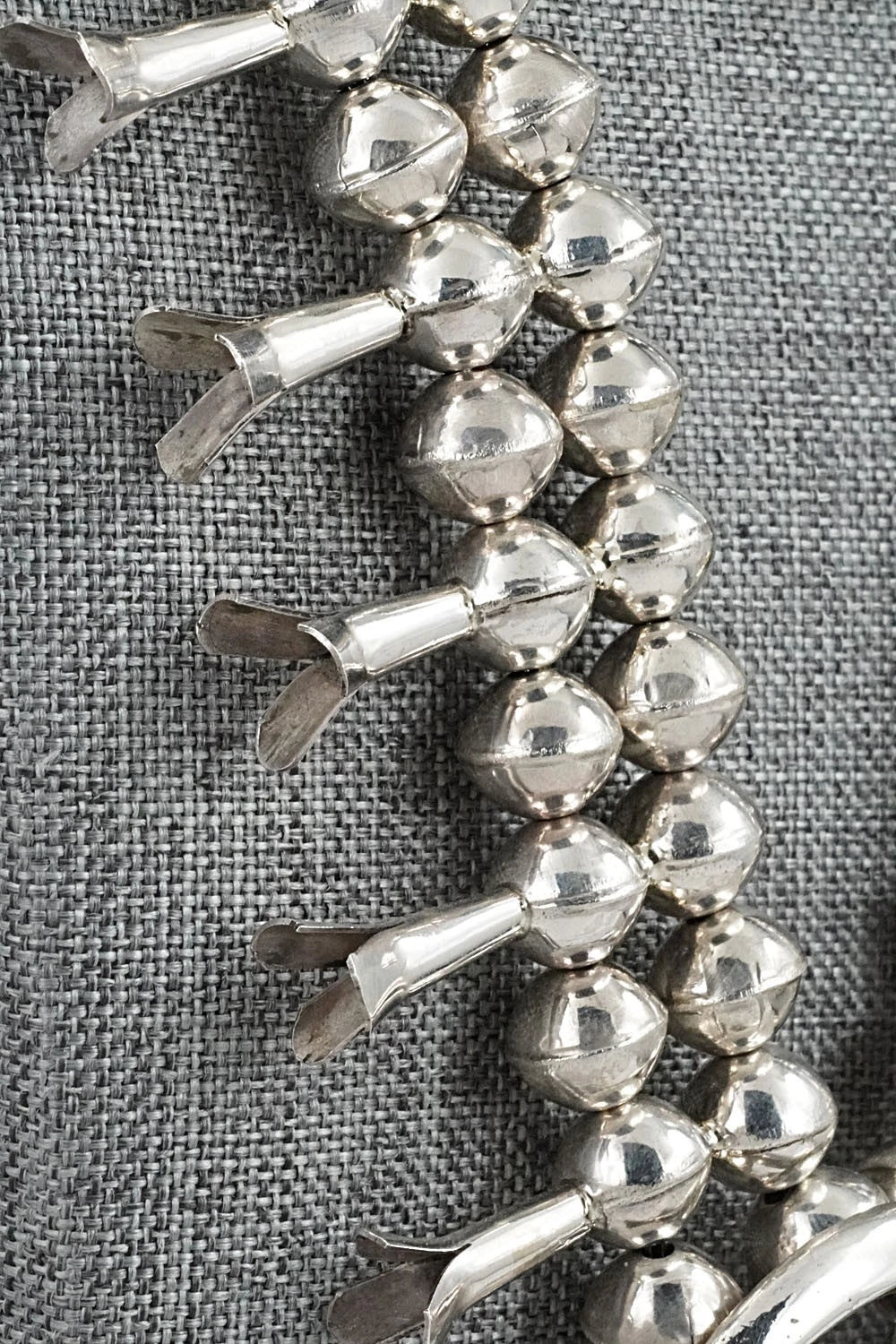 Turquoise & Sterling Silver Squash Blossom Set - Phillip Martin
