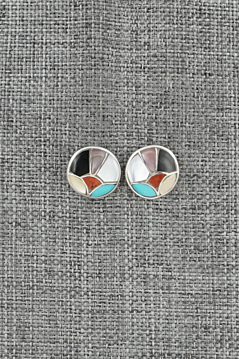Multi-Stone & Sterling Silver Earrings - Orena Leekya