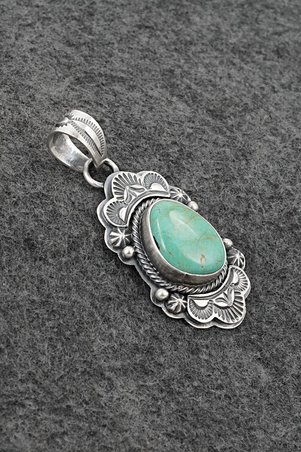 Turquoise & Sterling Silver Pendant - Randy Boyd