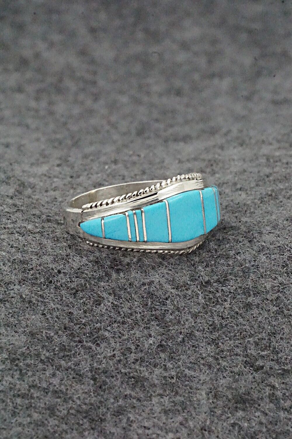 Turquoise & Sterling Silver Ring - Deirdre Luna Panteah - Size 11