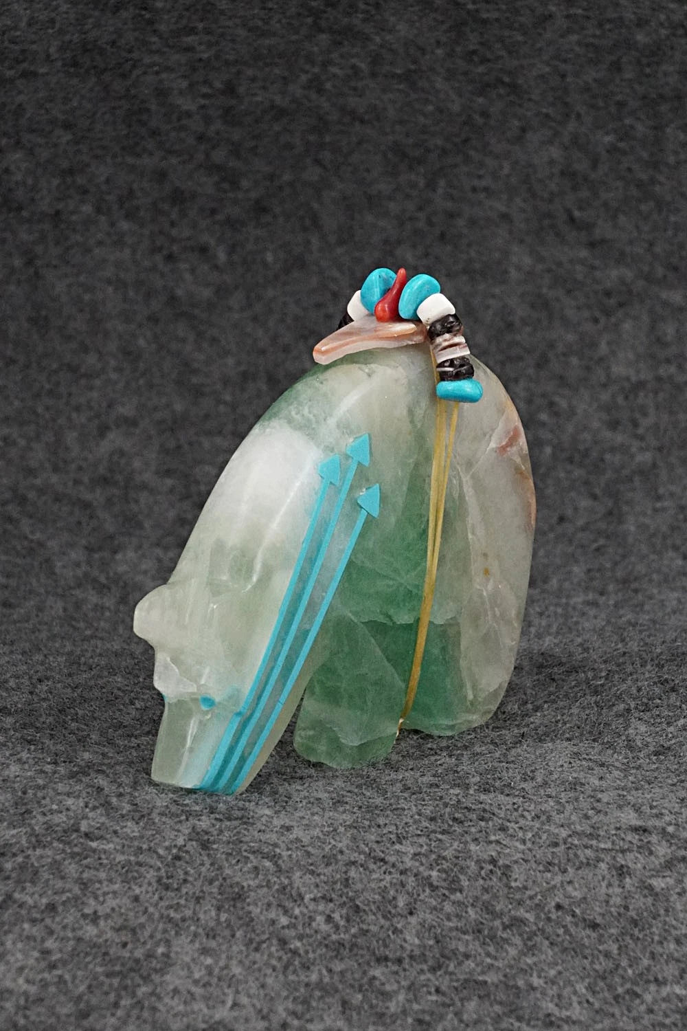 Bear Zuni Fetish Carving - Rodney Laiwakete