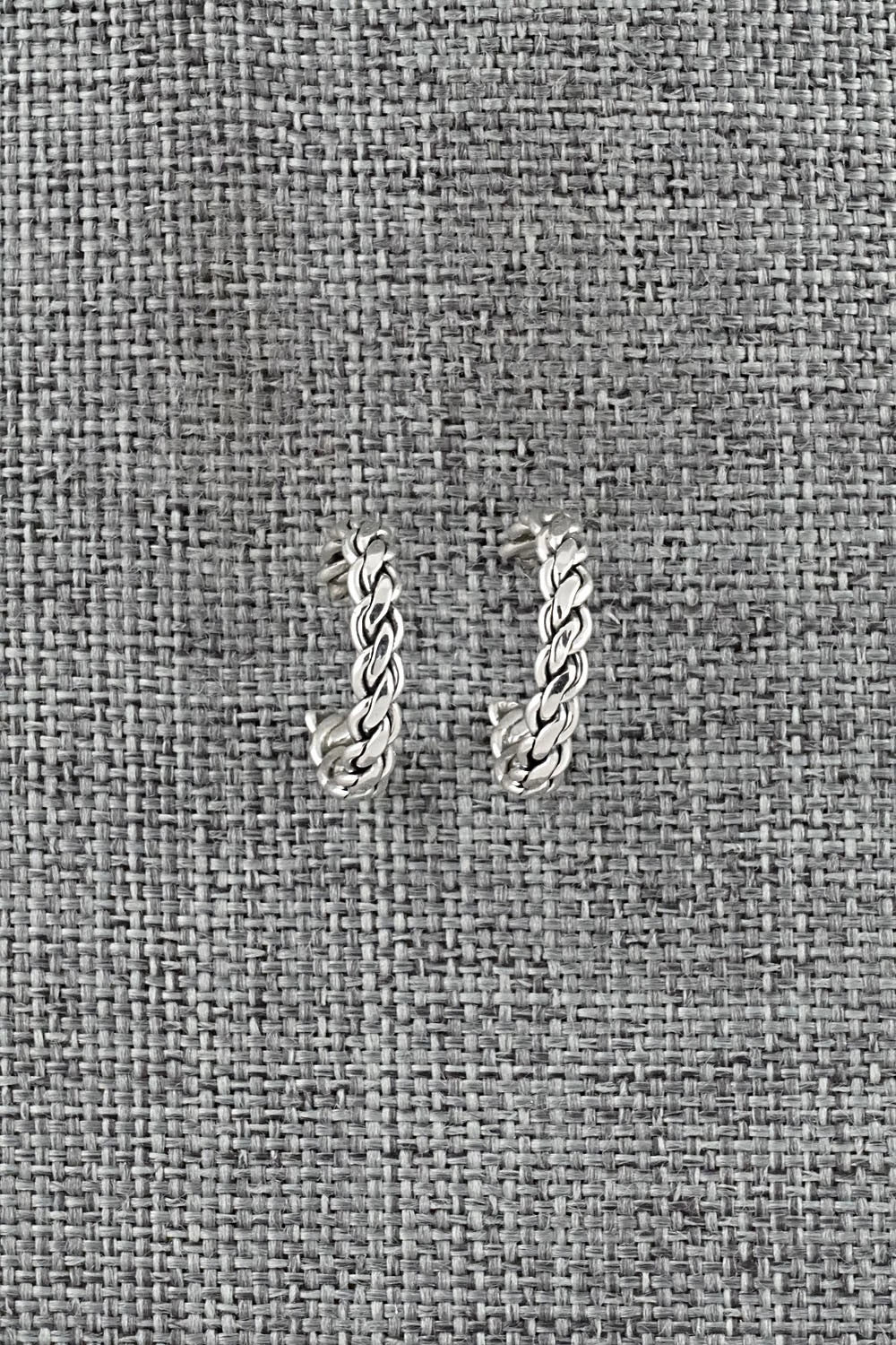 Sterling Silver Hoop Earrings - Elaine Tahe