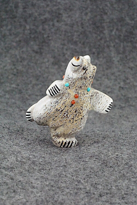 Dancing Bear Zuni Fetish Carving - Claudia Peina