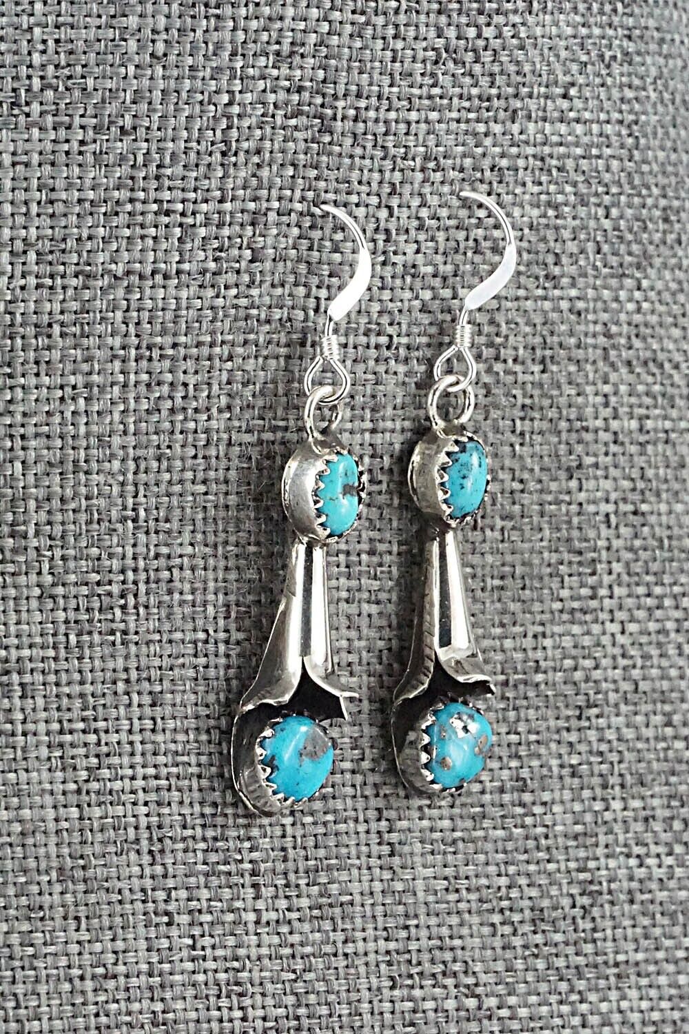 Turquoise & Sterling Silver Squash Blossom Set - Phil Garcia