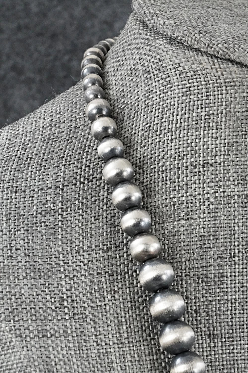 Sterling Silver Navajo Pearl Necklace 22" - Rose Martin