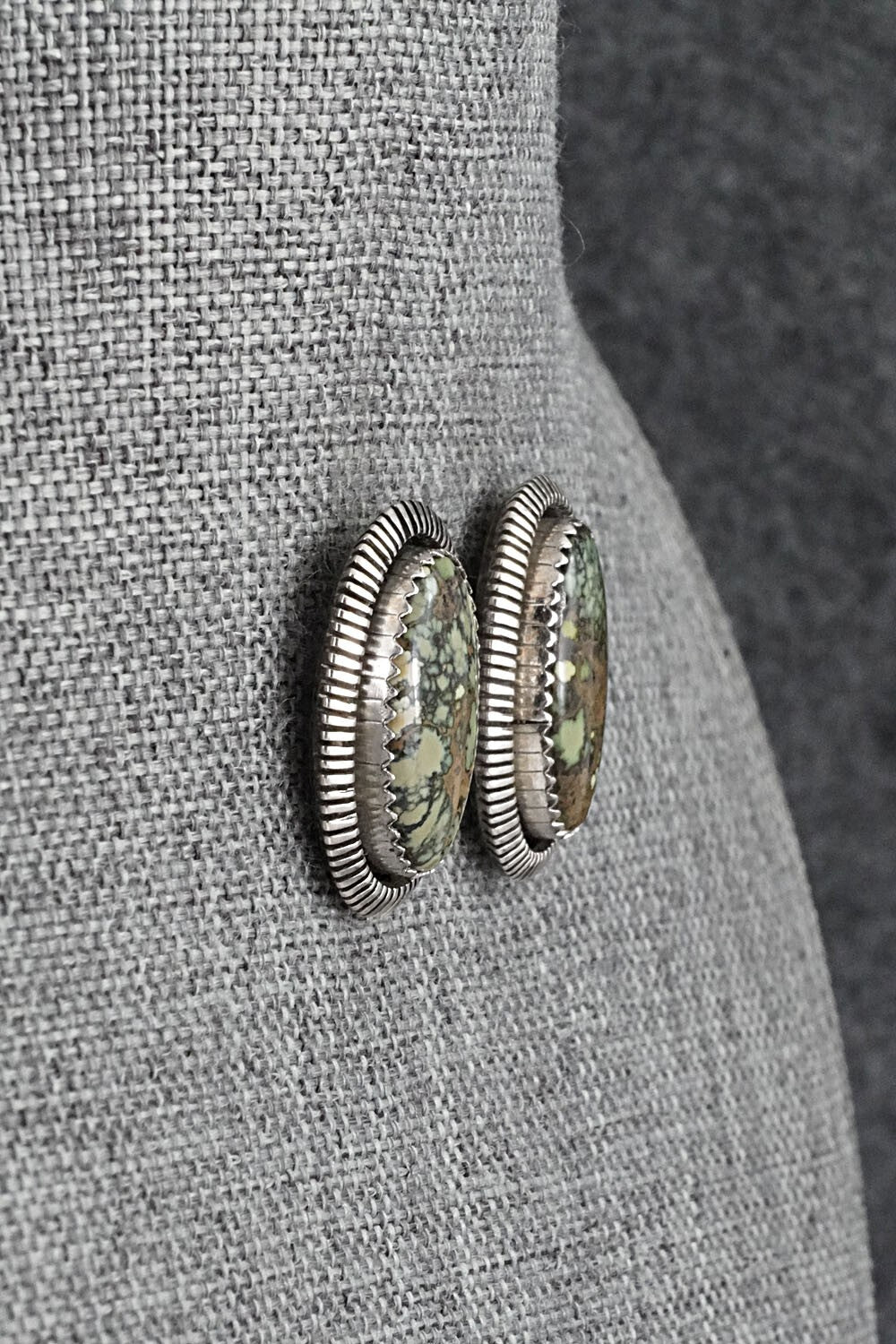 Turquoise & Sterling Silver Earrings - Toby Henderson